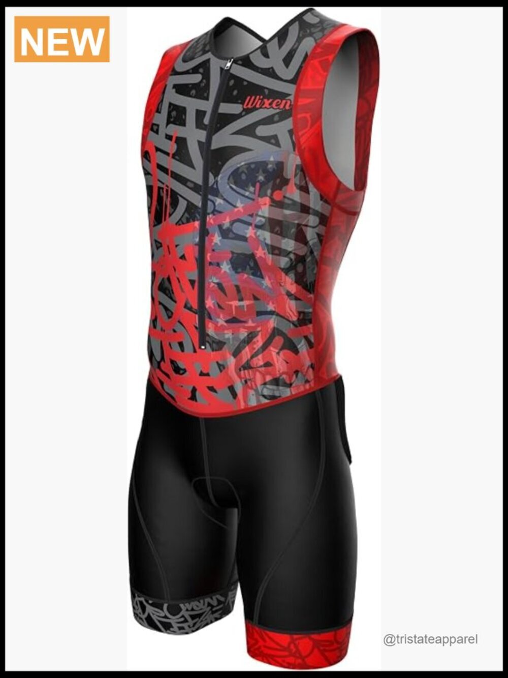 Men's Triathlon Suit – Quick-Dry Moisture-Wicking Compression Fit Race Day Gear